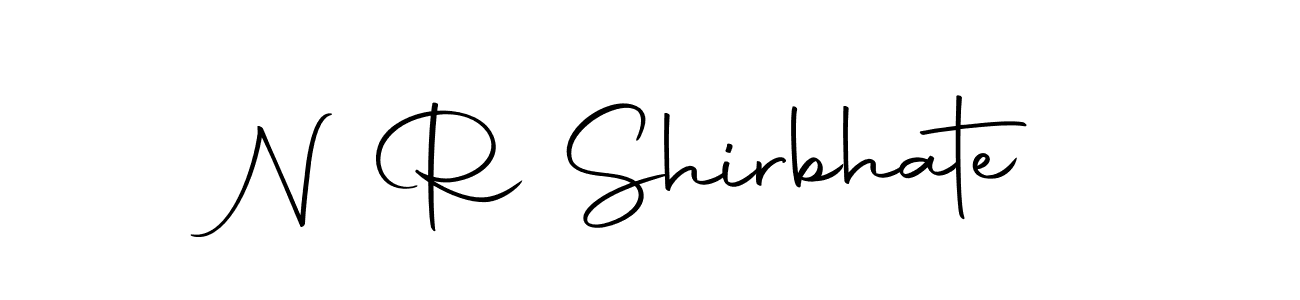 How to make N R Shirbhate name signature. Use Autography-DOLnW style for creating short signs online. This is the latest handwritten sign. N R Shirbhate signature style 10 images and pictures png