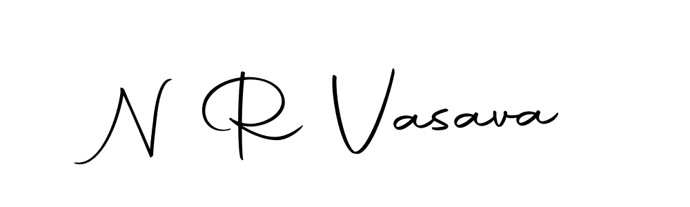 Make a beautiful signature design for name N R Vasava. Use this online signature maker to create a handwritten signature for free. N R Vasava signature style 10 images and pictures png