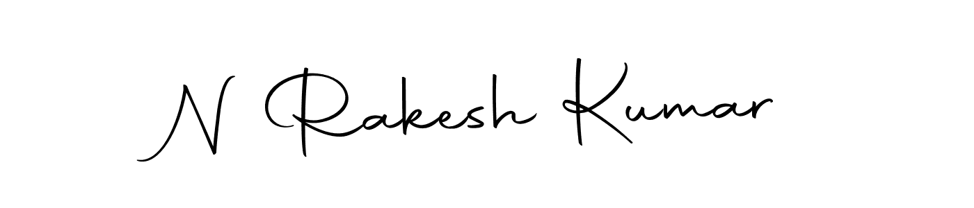 The best way (Autography-DOLnW) to make a short signature is to pick only two or three words in your name. The name N Rakesh Kumar include a total of six letters. For converting this name. N Rakesh Kumar signature style 10 images and pictures png