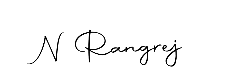 Design your own signature with our free online signature maker. With this signature software, you can create a handwritten (Autography-DOLnW) signature for name N Rangrej. N Rangrej signature style 10 images and pictures png