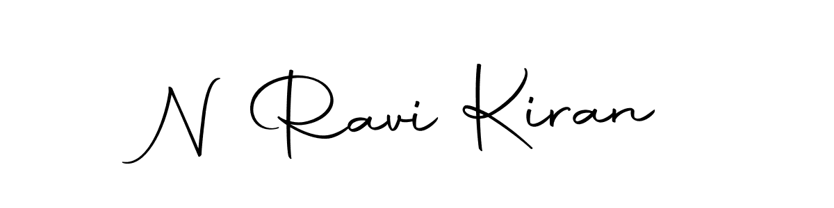Create a beautiful signature design for name N Ravi Kiran. With this signature (Autography-DOLnW) fonts, you can make a handwritten signature for free. N Ravi Kiran signature style 10 images and pictures png