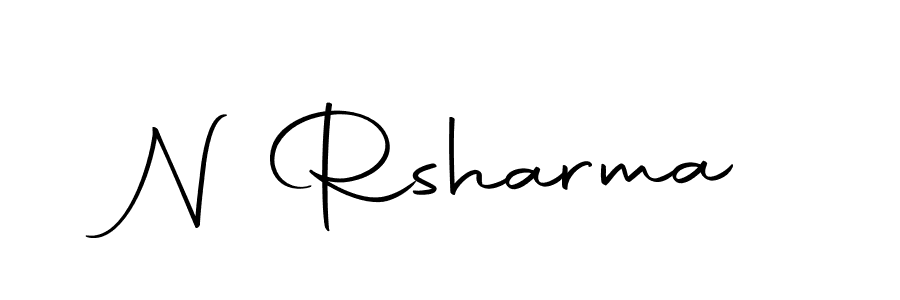 Make a beautiful signature design for name N Rsharma. With this signature (Autography-DOLnW) style, you can create a handwritten signature for free. N Rsharma signature style 10 images and pictures png