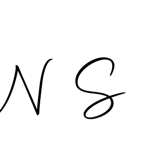 Create a beautiful signature design for name N S. With this signature (Autography-DOLnW) fonts, you can make a handwritten signature for free. N S signature style 10 images and pictures png