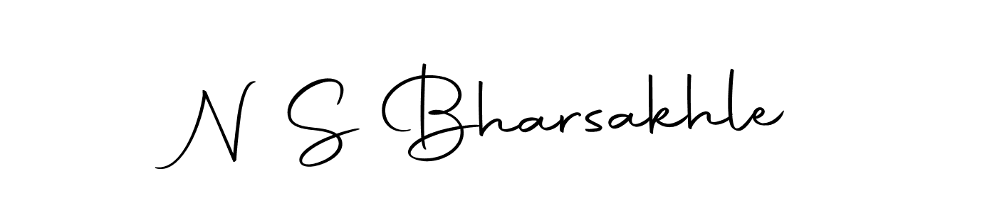 N S Bharsakhle stylish signature style. Best Handwritten Sign (Autography-DOLnW) for my name. Handwritten Signature Collection Ideas for my name N S Bharsakhle. N S Bharsakhle signature style 10 images and pictures png