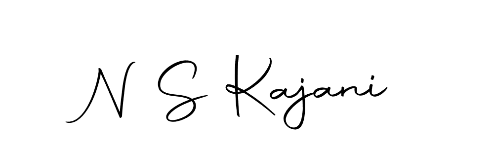 You should practise on your own different ways (Autography-DOLnW) to write your name (N S Kajani) in signature. don't let someone else do it for you. N S Kajani signature style 10 images and pictures png