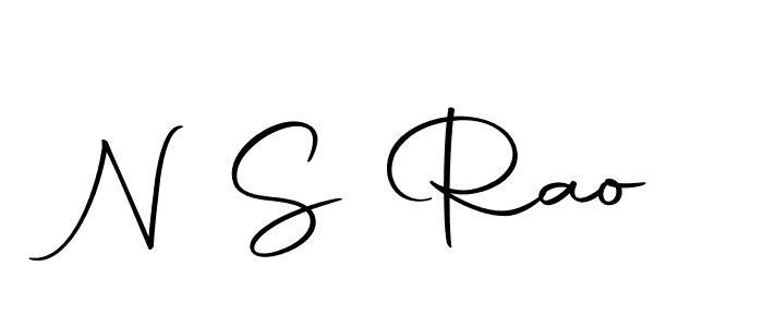 Create a beautiful signature design for name N S Rao. With this signature (Autography-DOLnW) fonts, you can make a handwritten signature for free. N S Rao signature style 10 images and pictures png