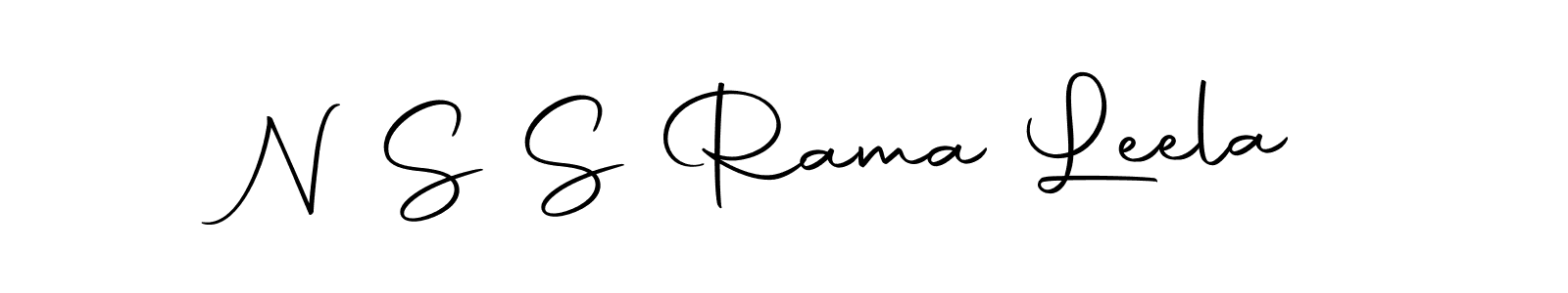 You should practise on your own different ways (Autography-DOLnW) to write your name (N S S Rama Leela) in signature. don't let someone else do it for you. N S S Rama Leela signature style 10 images and pictures png