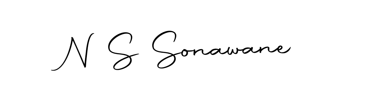 How to make N S Sonawane name signature. Use Autography-DOLnW style for creating short signs online. This is the latest handwritten sign. N S Sonawane signature style 10 images and pictures png