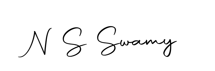 Make a beautiful signature design for name N S Swamy. With this signature (Autography-DOLnW) style, you can create a handwritten signature for free. N S Swamy signature style 10 images and pictures png