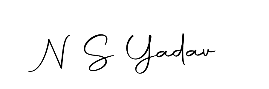 Design your own signature with our free online signature maker. With this signature software, you can create a handwritten (Autography-DOLnW) signature for name N S Yadav. N S Yadav signature style 10 images and pictures png