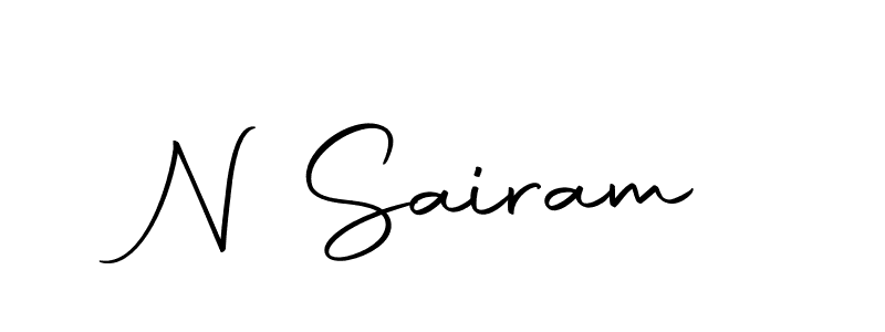 The best way (Autography-DOLnW) to make a short signature is to pick only two or three words in your name. The name N Sairam include a total of six letters. For converting this name. N Sairam signature style 10 images and pictures png