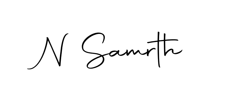 How to make N Samrth signature? Autography-DOLnW is a professional autograph style. Create handwritten signature for N Samrth name. N Samrth signature style 10 images and pictures png