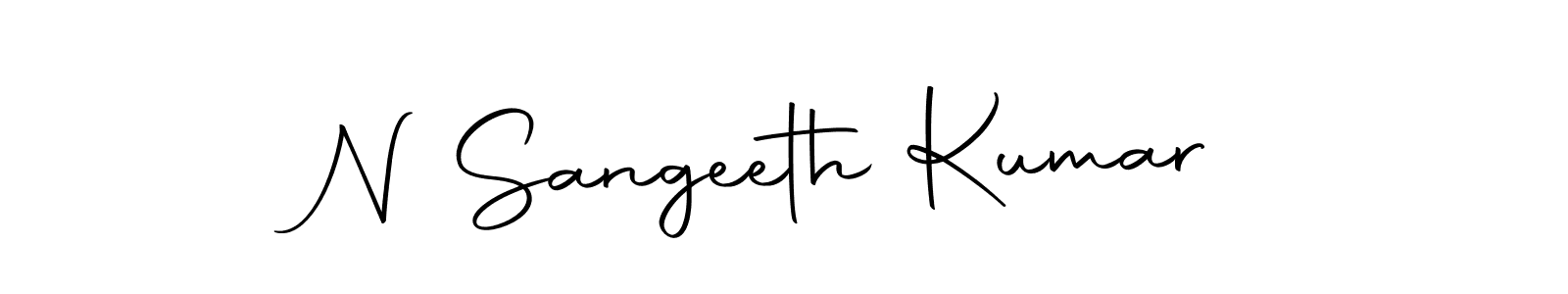 Make a beautiful signature design for name N Sangeeth Kumar. With this signature (Autography-DOLnW) style, you can create a handwritten signature for free. N Sangeeth Kumar signature style 10 images and pictures png