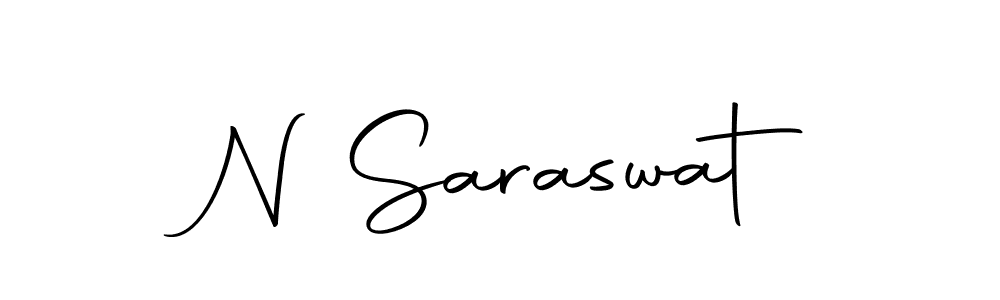 How to make N Saraswat name signature. Use Autography-DOLnW style for creating short signs online. This is the latest handwritten sign. N Saraswat signature style 10 images and pictures png
