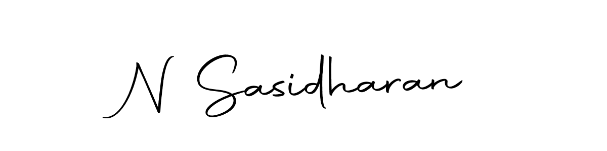 Make a beautiful signature design for name N Sasidharan. With this signature (Autography-DOLnW) style, you can create a handwritten signature for free. N Sasidharan signature style 10 images and pictures png