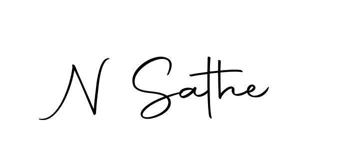 Here are the top 10 professional signature styles for the name N Sathe. These are the best autograph styles you can use for your name. N Sathe signature style 10 images and pictures png