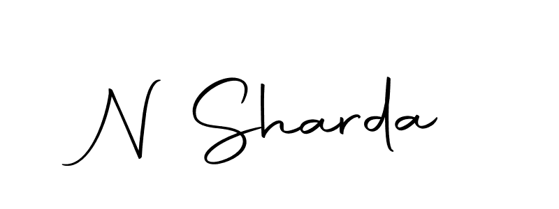 How to make N Sharda name signature. Use Autography-DOLnW style for creating short signs online. This is the latest handwritten sign. N Sharda signature style 10 images and pictures png