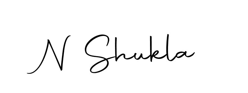 Design your own signature with our free online signature maker. With this signature software, you can create a handwritten (Autography-DOLnW) signature for name N Shukla. N Shukla signature style 10 images and pictures png