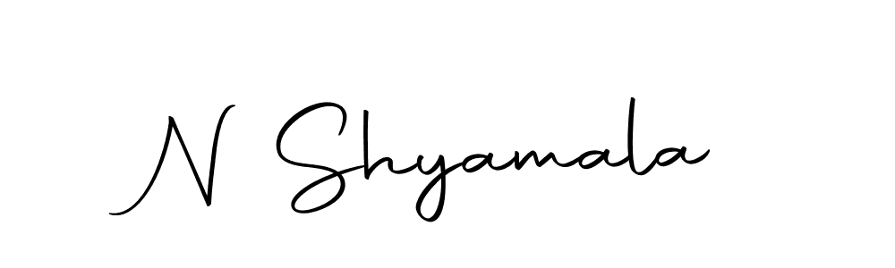 Autography-DOLnW is a professional signature style that is perfect for those who want to add a touch of class to their signature. It is also a great choice for those who want to make their signature more unique. Get N Shyamala name to fancy signature for free. N Shyamala signature style 10 images and pictures png