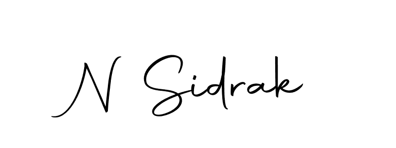 Design your own signature with our free online signature maker. With this signature software, you can create a handwritten (Autography-DOLnW) signature for name N Sidrak. N Sidrak signature style 10 images and pictures png