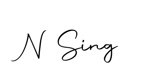 You should practise on your own different ways (Autography-DOLnW) to write your name (N Sing) in signature. don't let someone else do it for you. N Sing signature style 10 images and pictures png