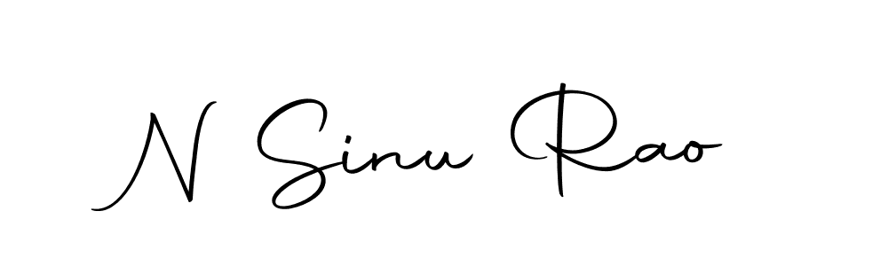 N Sinu Rao stylish signature style. Best Handwritten Sign (Autography-DOLnW) for my name. Handwritten Signature Collection Ideas for my name N Sinu Rao. N Sinu Rao signature style 10 images and pictures png