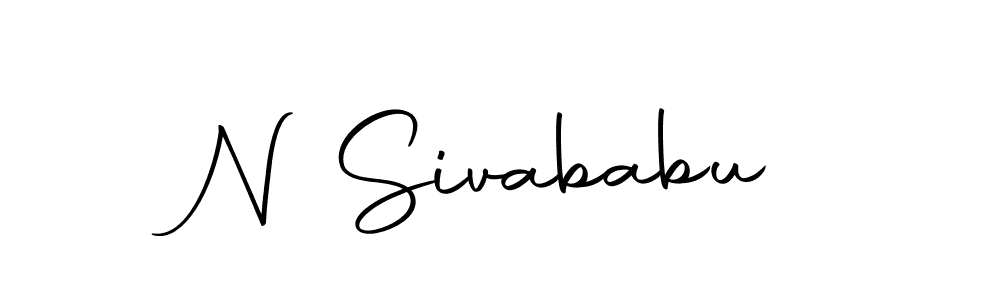 Design your own signature with our free online signature maker. With this signature software, you can create a handwritten (Autography-DOLnW) signature for name N Sivababu. N Sivababu signature style 10 images and pictures png