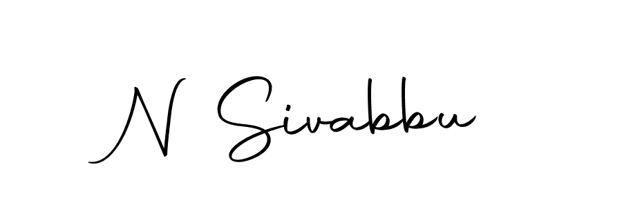 N Sivabbu stylish signature style. Best Handwritten Sign (Autography-DOLnW) for my name. Handwritten Signature Collection Ideas for my name N Sivabbu. N Sivabbu signature style 10 images and pictures png