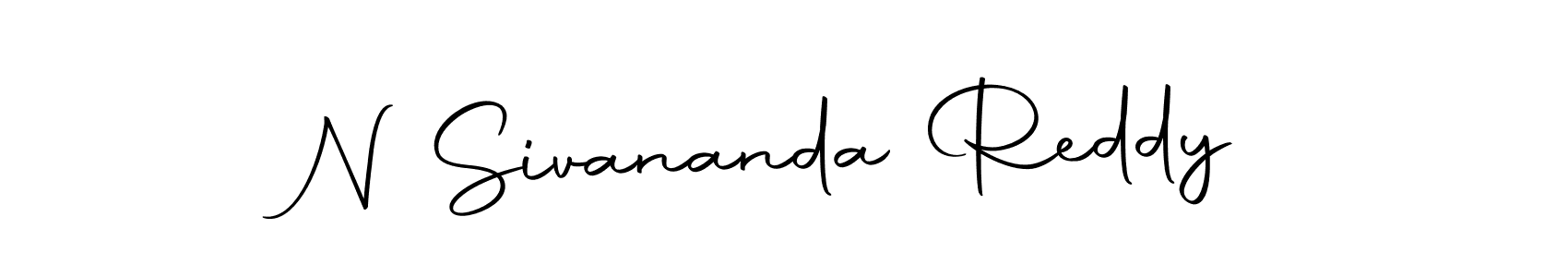 Create a beautiful signature design for name N Sivananda Reddy. With this signature (Autography-DOLnW) fonts, you can make a handwritten signature for free. N Sivananda Reddy signature style 10 images and pictures png