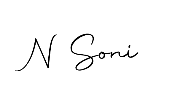 Here are the top 10 professional signature styles for the name N Soni. These are the best autograph styles you can use for your name. N Soni signature style 10 images and pictures png
