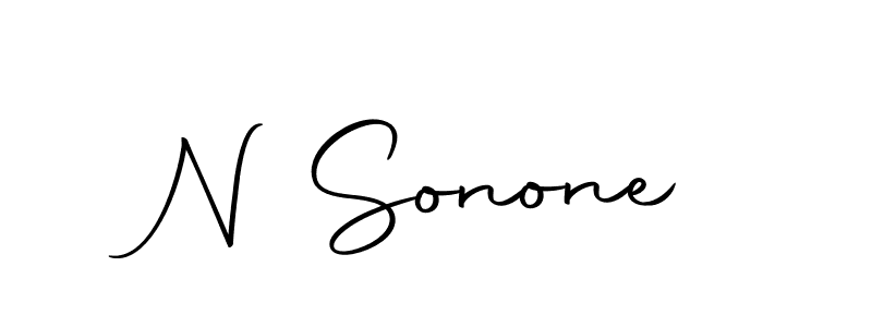 Use a signature maker to create a handwritten signature online. With this signature software, you can design (Autography-DOLnW) your own signature for name N Sonone. N Sonone signature style 10 images and pictures png