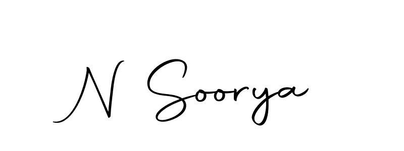 Make a beautiful signature design for name N Soorya. Use this online signature maker to create a handwritten signature for free. N Soorya signature style 10 images and pictures png