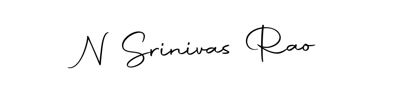 Create a beautiful signature design for name N Srinivas Rao. With this signature (Autography-DOLnW) fonts, you can make a handwritten signature for free. N Srinivas Rao signature style 10 images and pictures png