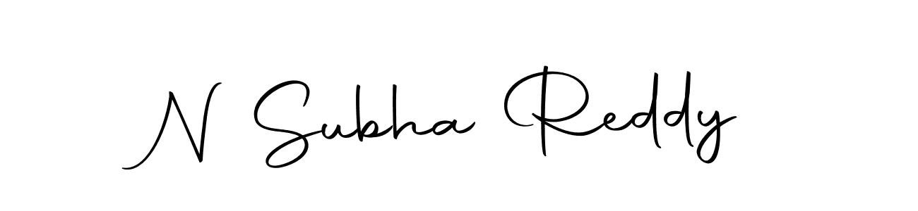 Make a short N Subha Reddy signature style. Manage your documents anywhere anytime using Autography-DOLnW. Create and add eSignatures, submit forms, share and send files easily. N Subha Reddy signature style 10 images and pictures png