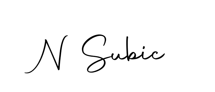 Make a beautiful signature design for name N Subic. Use this online signature maker to create a handwritten signature for free. N Subic signature style 10 images and pictures png