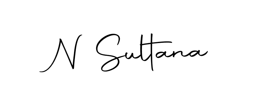 Design your own signature with our free online signature maker. With this signature software, you can create a handwritten (Autography-DOLnW) signature for name N Sultana. N Sultana signature style 10 images and pictures png