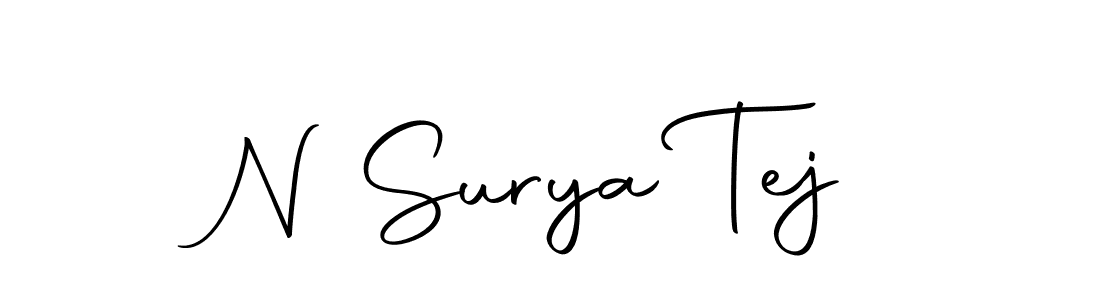 You can use this online signature creator to create a handwritten signature for the name N Surya Tej. This is the best online autograph maker. N Surya Tej signature style 10 images and pictures png