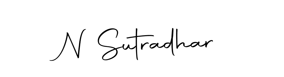 The best way (Autography-DOLnW) to make a short signature is to pick only two or three words in your name. The name N Sutradhar include a total of six letters. For converting this name. N Sutradhar signature style 10 images and pictures png