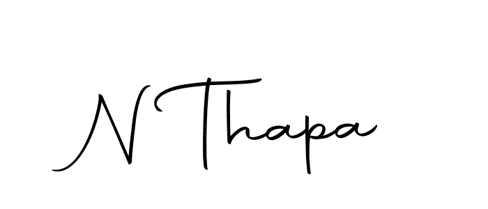 The best way (Autography-DOLnW) to make a short signature is to pick only two or three words in your name. The name N Thapa include a total of six letters. For converting this name. N Thapa signature style 10 images and pictures png