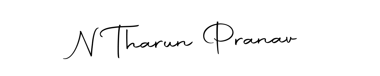 How to make N Tharun Pranav signature? Autography-DOLnW is a professional autograph style. Create handwritten signature for N Tharun Pranav name. N Tharun Pranav signature style 10 images and pictures png