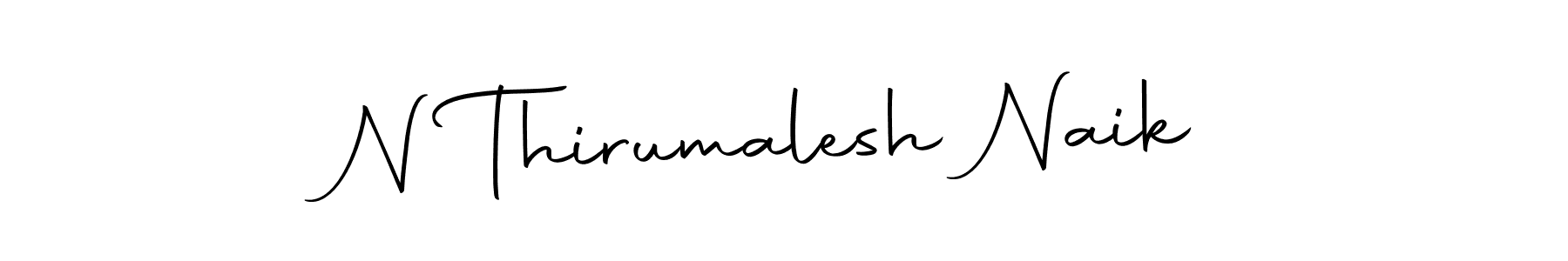 Create a beautiful signature design for name N Thirumalesh Naik. With this signature (Autography-DOLnW) fonts, you can make a handwritten signature for free. N Thirumalesh Naik signature style 10 images and pictures png