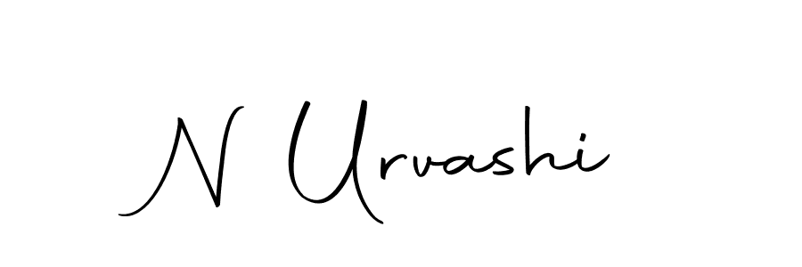 Here are the top 10 professional signature styles for the name N Urvashi. These are the best autograph styles you can use for your name. N Urvashi signature style 10 images and pictures png