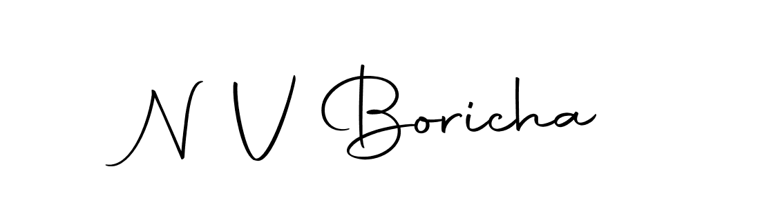 N V Boricha stylish signature style. Best Handwritten Sign (Autography-DOLnW) for my name. Handwritten Signature Collection Ideas for my name N V Boricha. N V Boricha signature style 10 images and pictures png