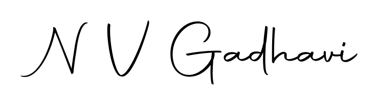 Create a personalized artistic stamp with N V Gadhavi in Autography-DOLnW font. Perfect for visual artists, designers, and influencers. N V Gadhavi signature style 10 images and pictures png