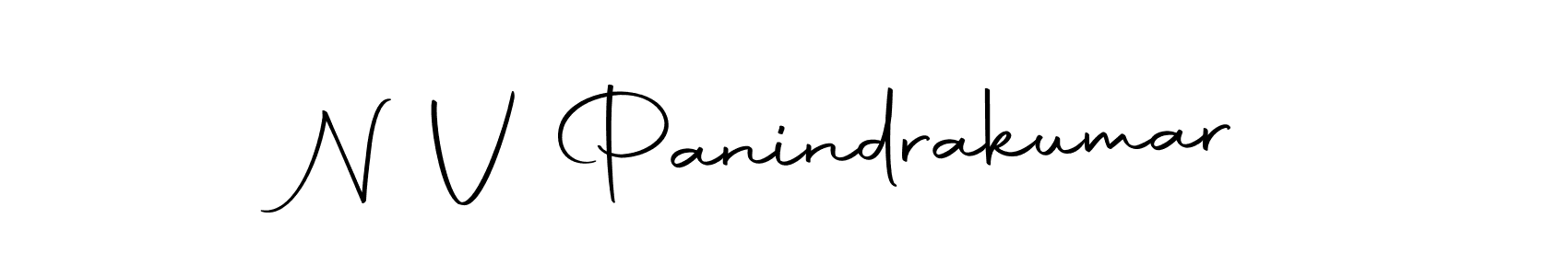 You can use this online signature creator to create a handwritten signature for the name N V Panindrakumar. This is the best online autograph maker. N V Panindrakumar signature style 10 images and pictures png