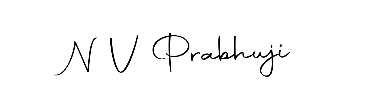 Make a beautiful signature design for name N V Prabhuji. With this signature (Autography-DOLnW) style, you can create a handwritten signature for free. N V Prabhuji signature style 10 images and pictures png
