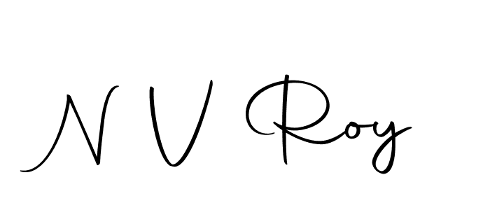 N V Roy stylish signature style. Best Handwritten Sign (Autography-DOLnW) for my name. Handwritten Signature Collection Ideas for my name N V Roy. N V Roy signature style 10 images and pictures png