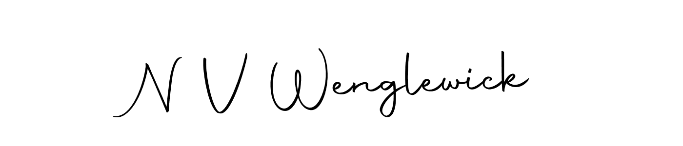 Similarly Autography-DOLnW is the best handwritten signature design. Signature creator online .You can use it as an online autograph creator for name N V Wenglewick. N V Wenglewick signature style 10 images and pictures png