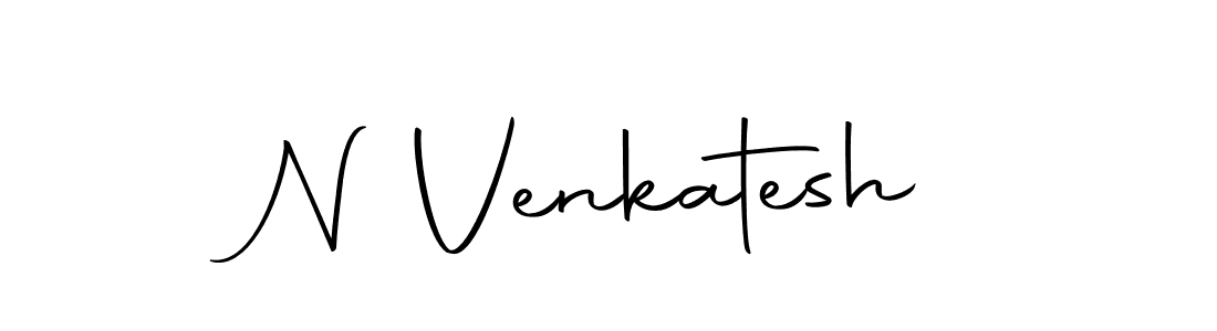Create a beautiful signature design for name N Venkatesh. With this signature (Autography-DOLnW) fonts, you can make a handwritten signature for free. N Venkatesh signature style 10 images and pictures png