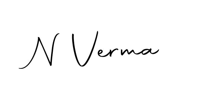 The best way (Autography-DOLnW) to make a short signature is to pick only two or three words in your name. The name N Verma include a total of six letters. For converting this name. N Verma signature style 10 images and pictures png